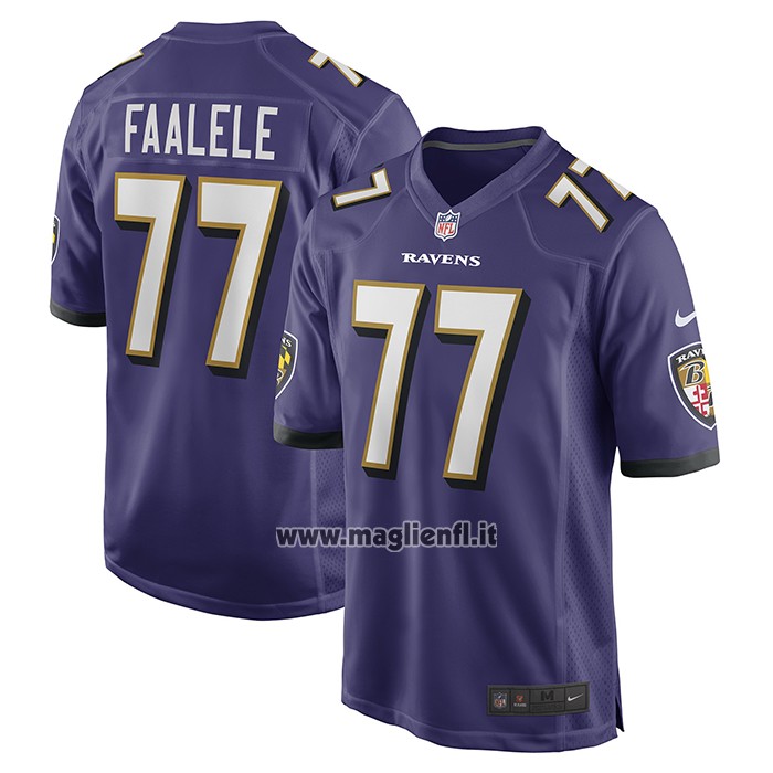 Maglia NFL Game Baltimore Ravens Daniel Faalele Viola